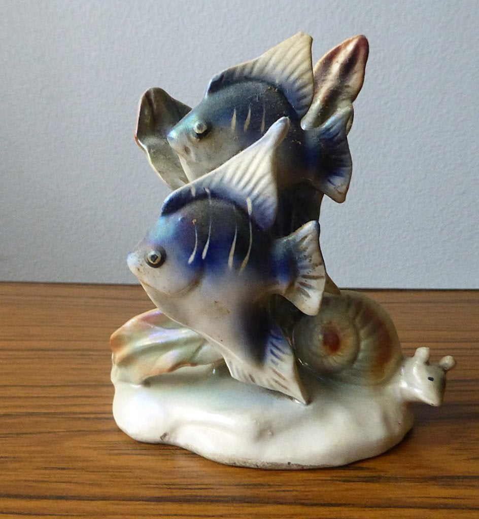 Jema Holland 262 - "Two Angel Fish and a Sea Snail" - 1959, Verzamelen, Ophalen of Verzenden, Gebruikt, Dier