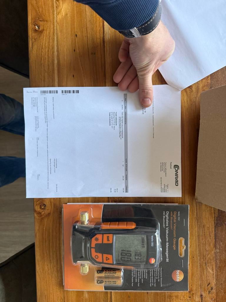 Testo 552 Digitale Vacuüm Meter Airco Koeltechniek, Ophalen of Verzenden, Nieuw, Overige meters