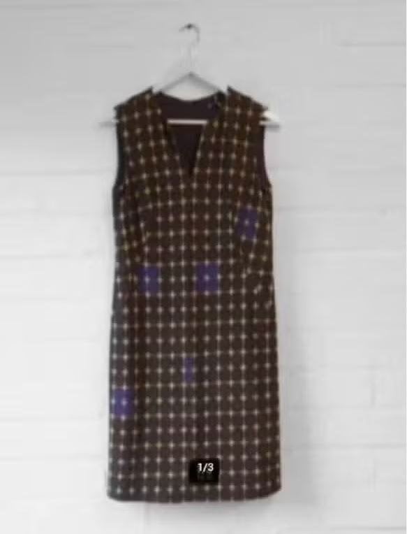Maliparmi - Prachtige wollen Jurk maat 38 & 40 - Nieuw €279, Kleding | Dames, Maat 38/40 (M), Bruin, Nieuw, Ophalen of Verzenden