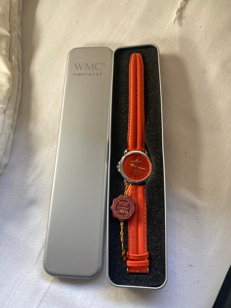 WMC Timepieces Horloge - Oranje Polshorloge in Doos, Overige merken, Staal, Polshorloge, Overige materialen