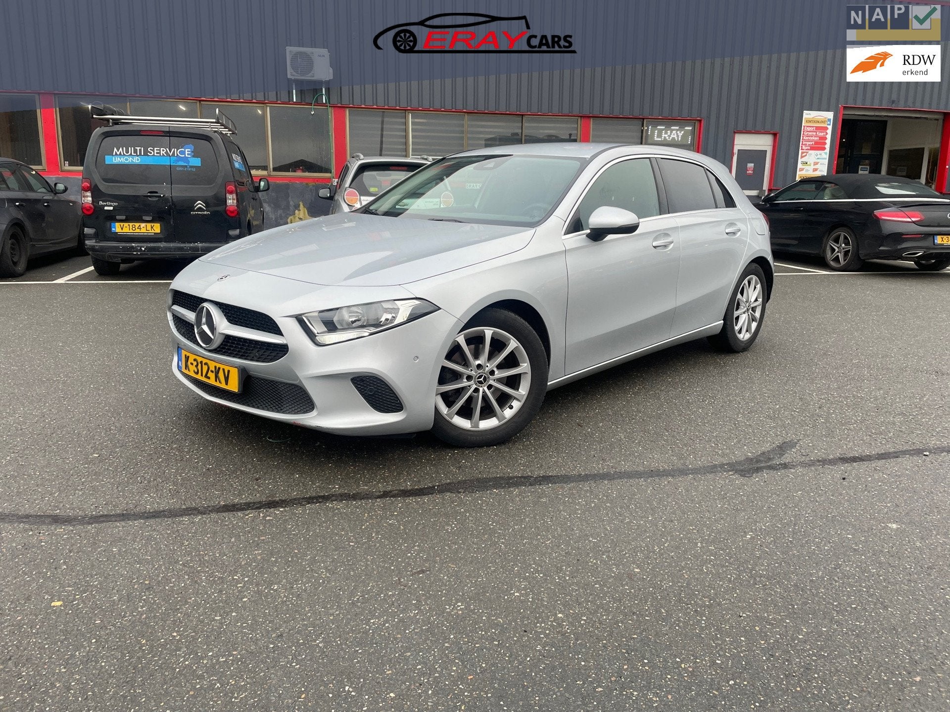 Mercedes-Benz A-klasse 180 d Premium Plus / LEER / SP .VLG /, Voorwielaandrijving, Dealer onderhouden, 1325 kg, Gebruikt