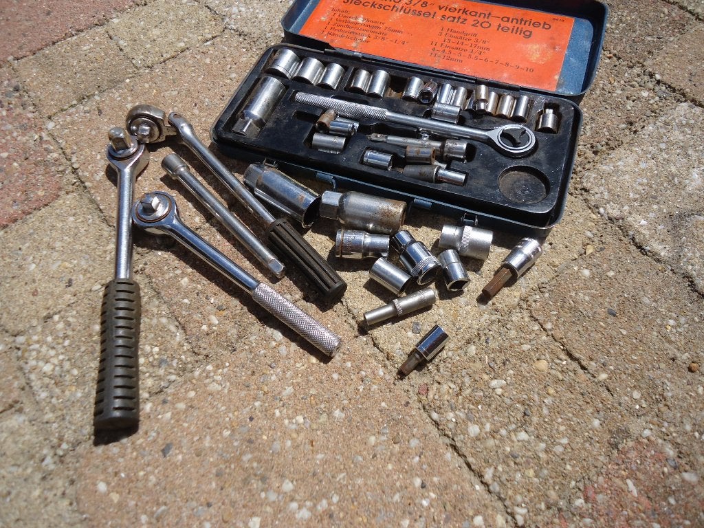 Ratel - Doppenset - gebruikt gereedschap - T.E.A.B., Ophalen of Verzenden