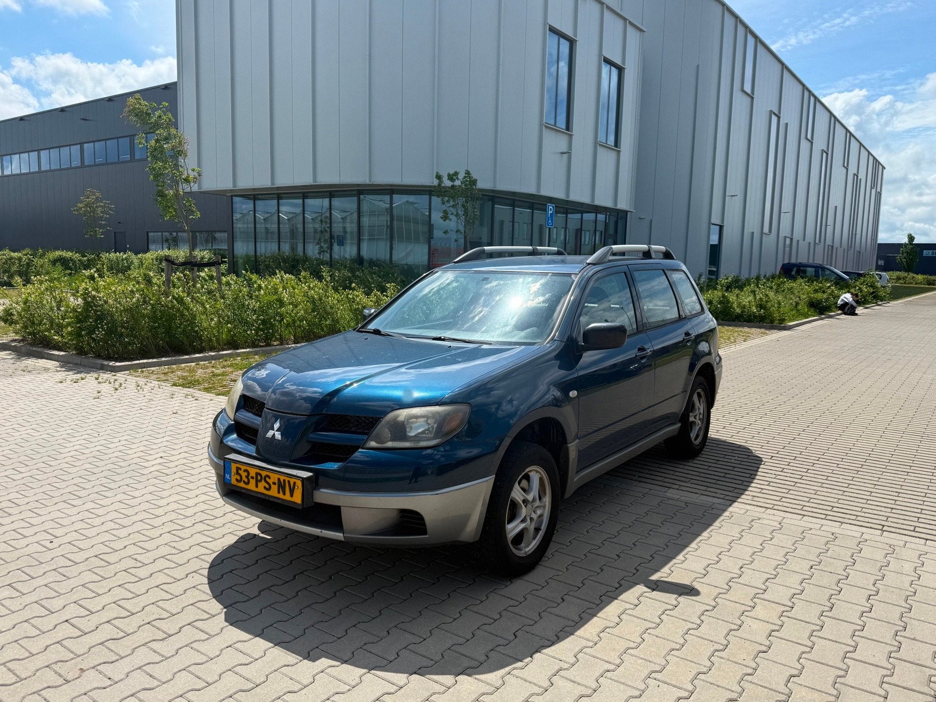Mitsubishi Outlander 2.0 Comfort AIRCO BLAUW 2004, Voorwielaandrijving, 136 pk, 4 cilinders, Blauw