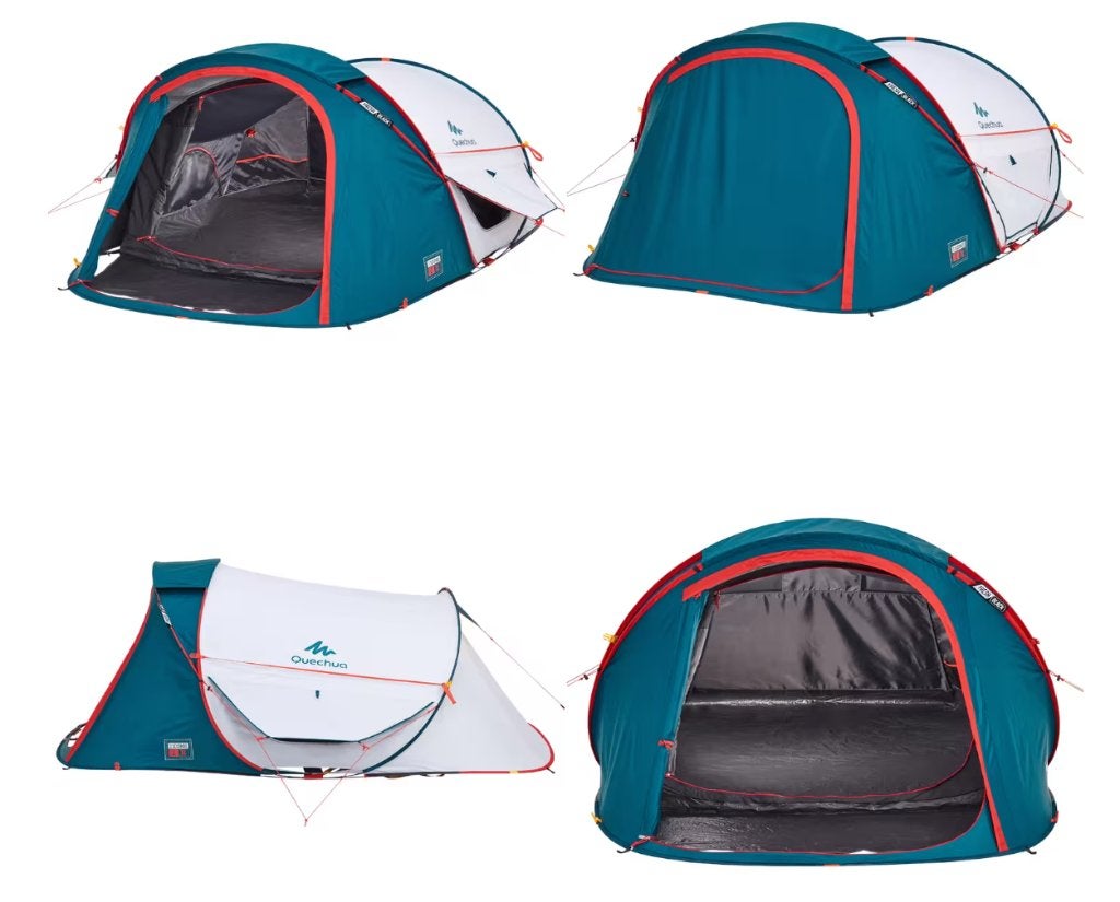 Quechua 2 Seconds 2 XL Fresh & Black tent - NIEUW, Ophalen, Nieuw, Tot en met 2