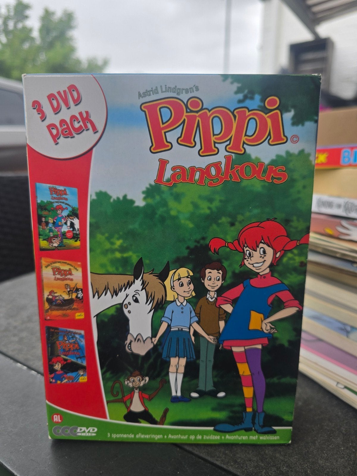 Pippi Langkous 3 DVD Pack - Avontuurlijke Collectie (DOOS 5), Gebruikt, Verzamelbox, Alle leeftijden, Familie