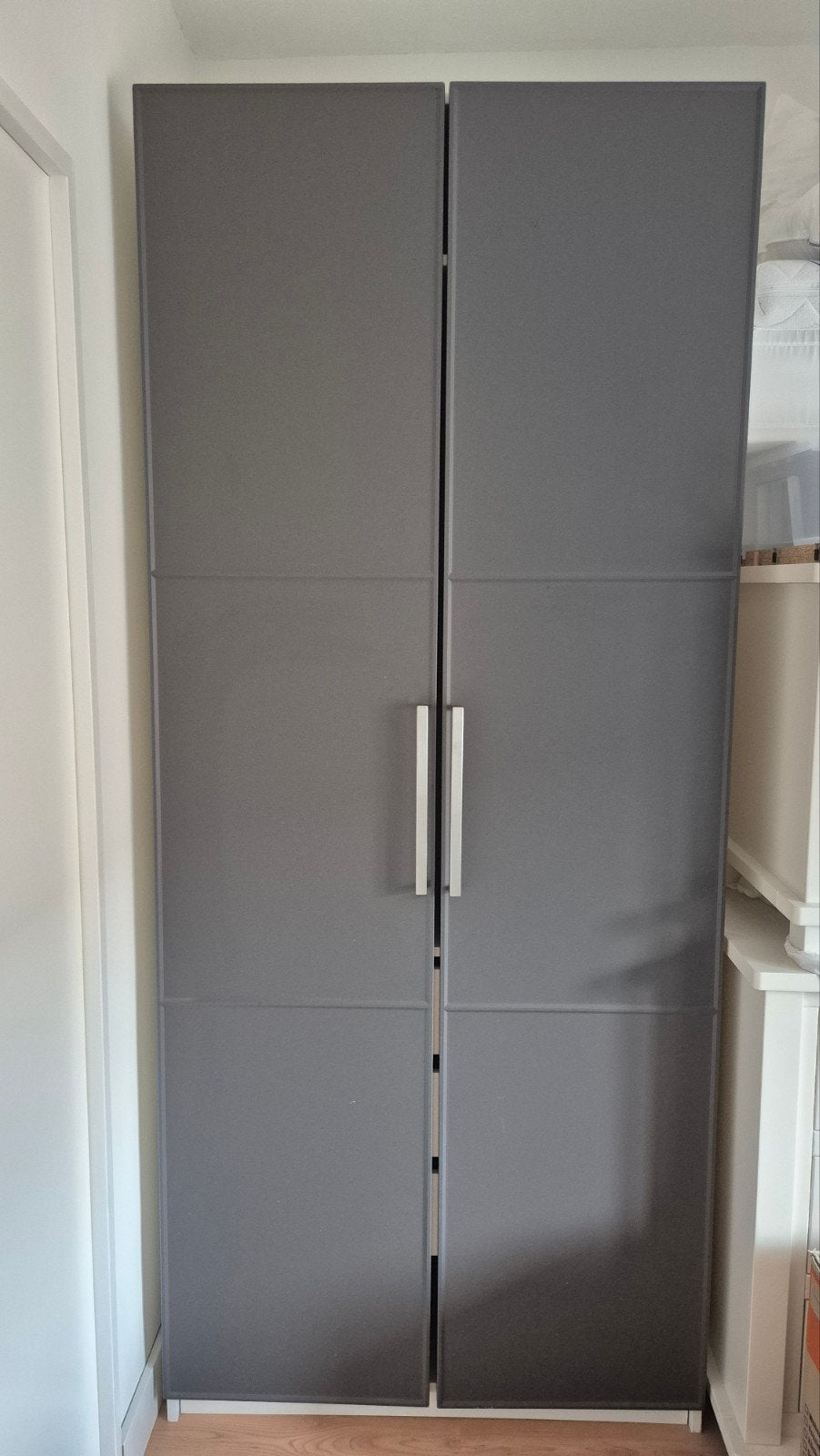 Ikea Pax kast 236x100x58cm - grijs, Huis en Inrichting, Ophalen, Gebruikt, 200 cm of meer, Met lade(s)