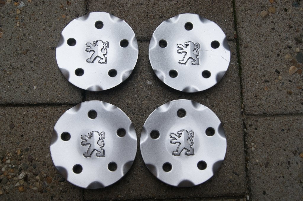Set van 4 originele naaf wieldoppen Peugeot 406, Ophalen of Verzenden, Gebruikt