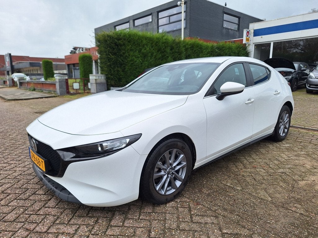 Mazda 3 2.0 e-SkyActiv-G M Hybrid 122 (b.j. 12-2022), Auto's, Mazda, Voorwielaandrijving, Stof, Euro 6, 4 cilinders