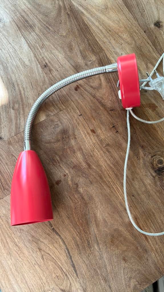 Knalrose wandlampje of leeslampje, Ophalen, Zo goed als nieuw, Metaal