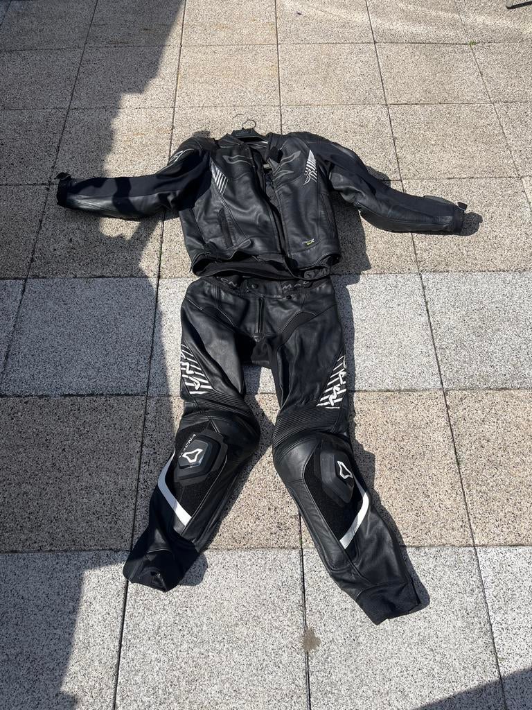 Macna leren motorpak - jas L (EU 52), broek M (EU 50), Ophalen, Tweedehands, Heren, Combipak