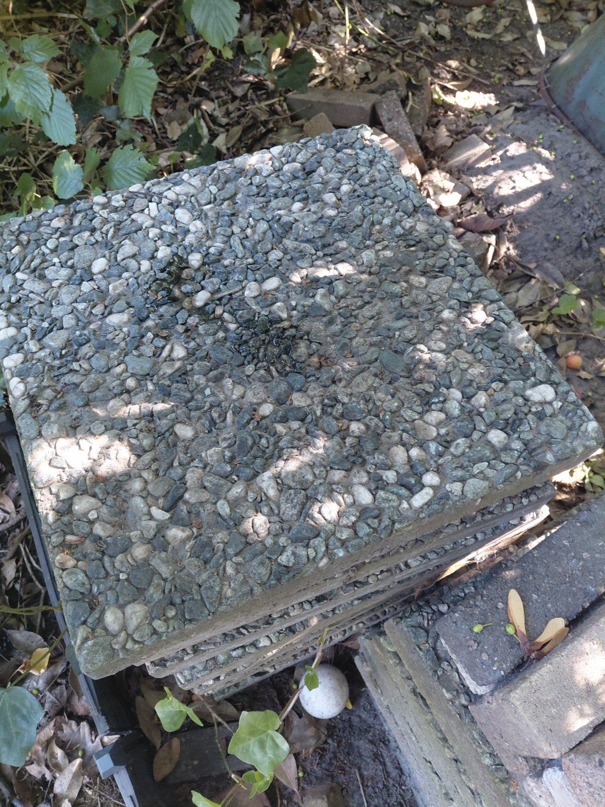 19 tuintegels 40x40 cm gratis af te halen, Tuin en Terras, Tegels en Klinkers, Ophalen, Gebruikt, Minder dan 5 m², Beton