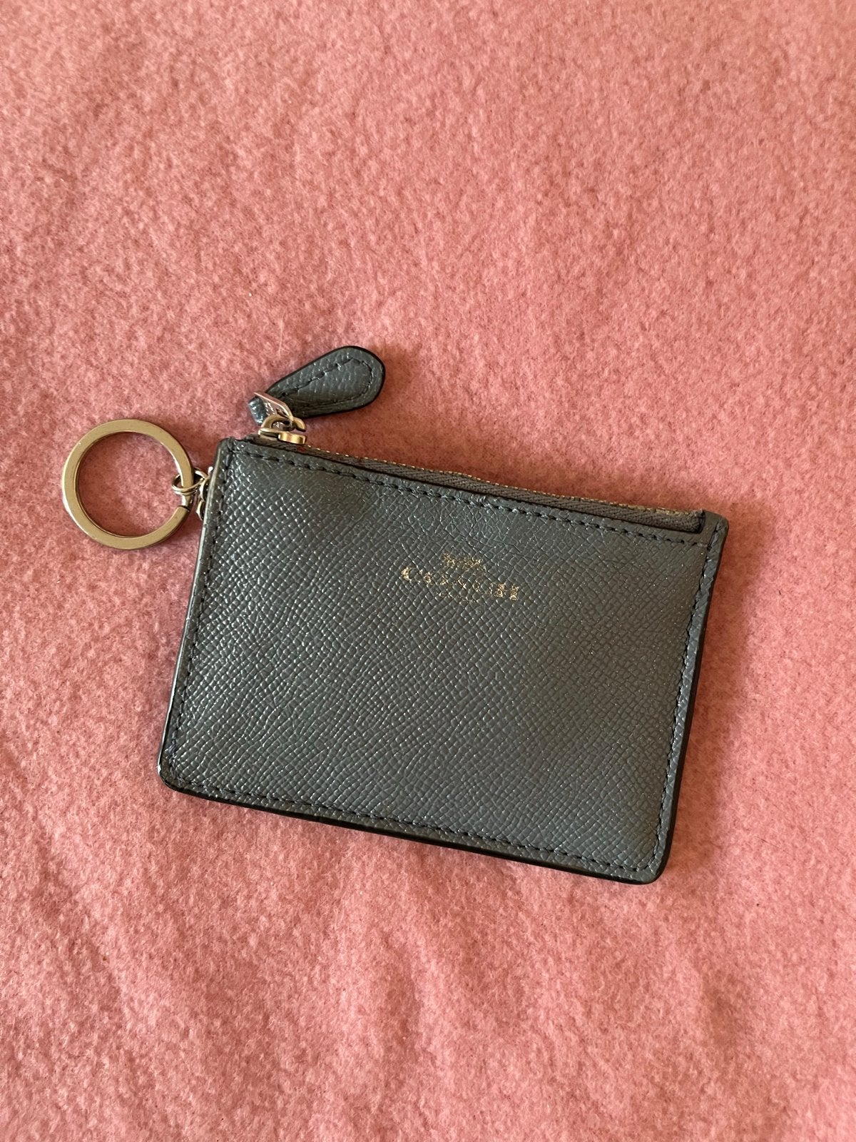 Coach babyblauwe portemonnee sleutelhanger, Ophalen of Verzenden, Gebruikt, Blauw, Overige merken
