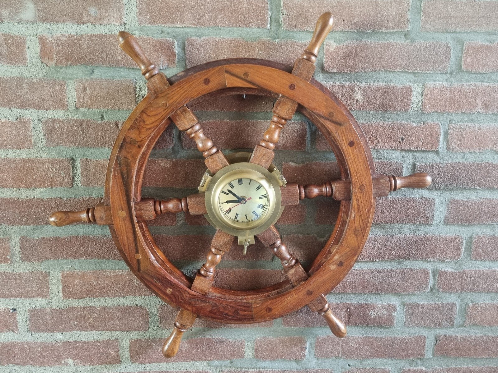 Scheeps stuurwiel met klok, Watersport en Boten, Accessoires en Onderhoud, Ophalen of Verzenden