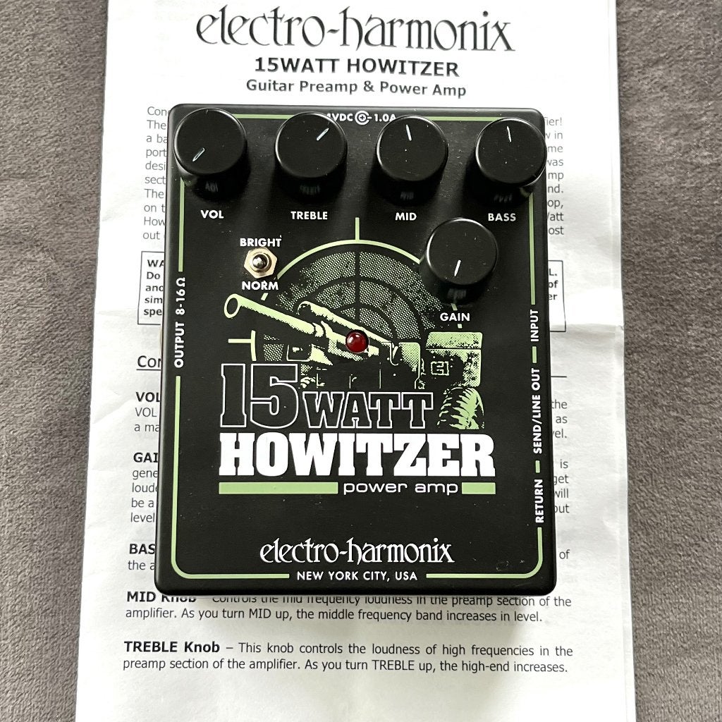 Electro Harmonix  USA pedal git. verst. Howitzer 15 w amp., Verzenden, Zo goed als nieuw, Gitaar, Minder dan 50 watt