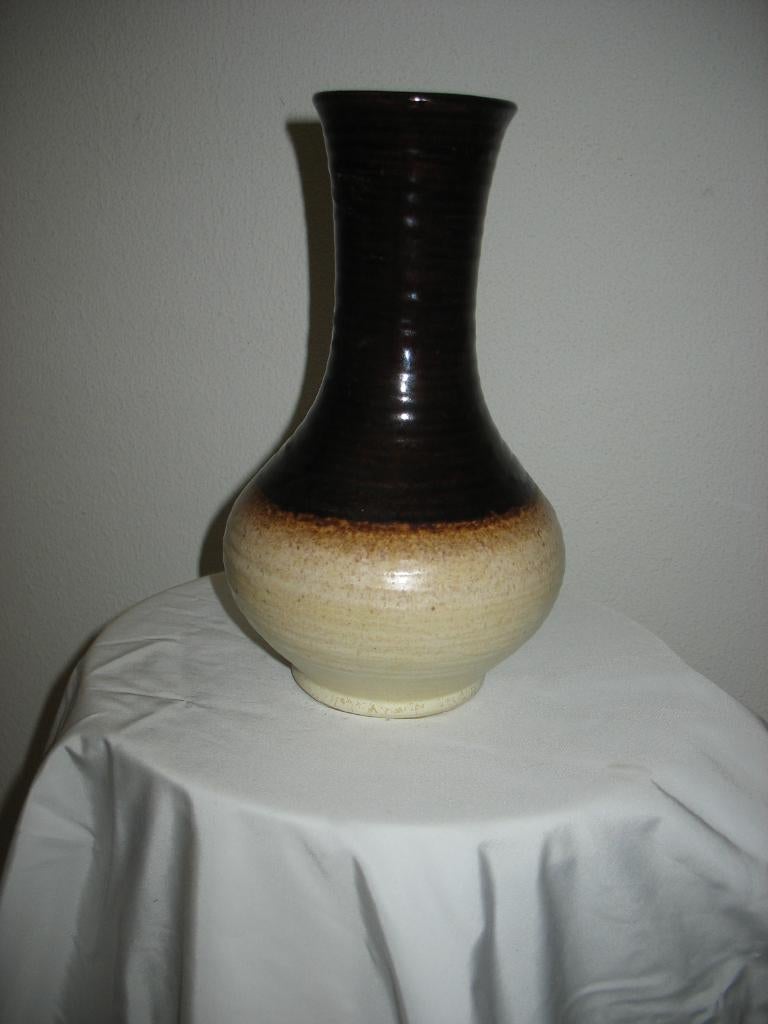 Vaas-Keramiek West Germany Room/Bruin, Ophalen of Verzenden