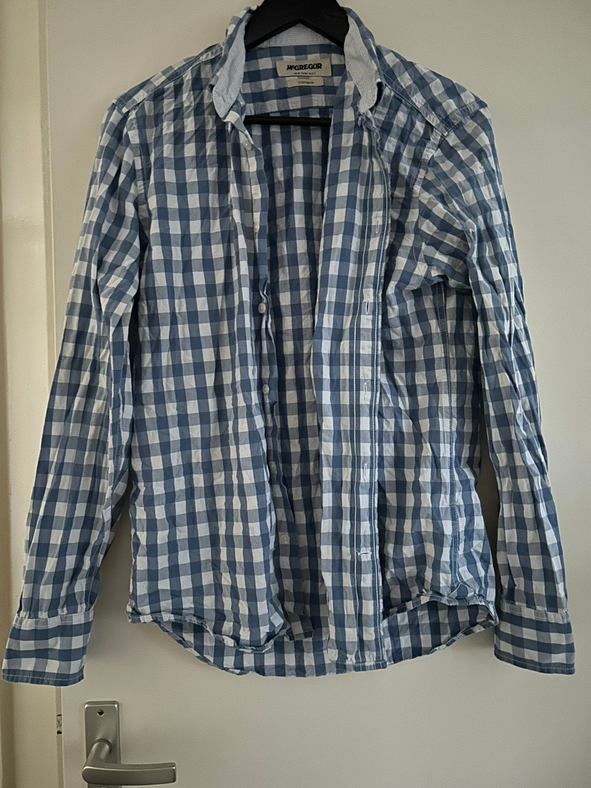 Mc Gregor overhemd blauw, maat S/M, Ophalen of Verzenden, Nieuw, Blauw, Halswijdte 39/40 (M)