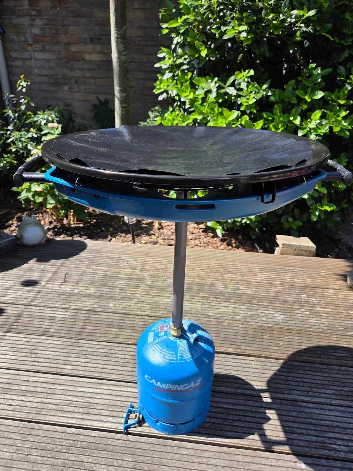 Skottelbraai inclusief gasfles Campingaz, Ophalen, Zo goed als nieuw