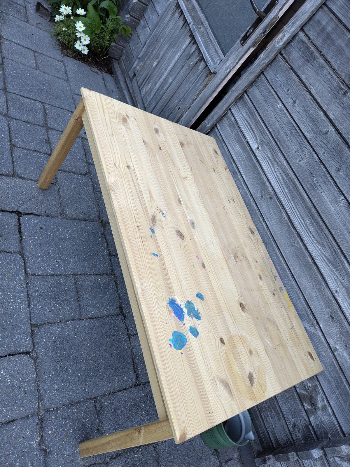 Gratis ikea houten knutsel of speeltafel, Ophalen, Gebruikt, Rechthoekig, Hout