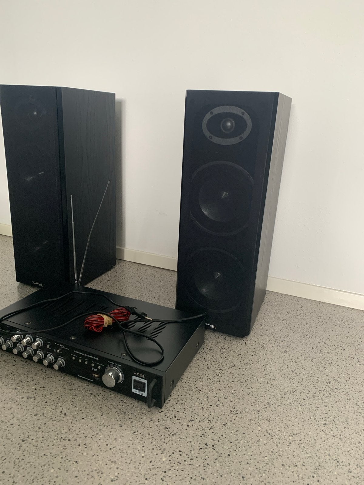 LPS Karaoke Versterker met Speakers, Audio, Tv en Foto, Stereo-sets, Overige merken, Gebruikt, Speakers, Losse componenten
