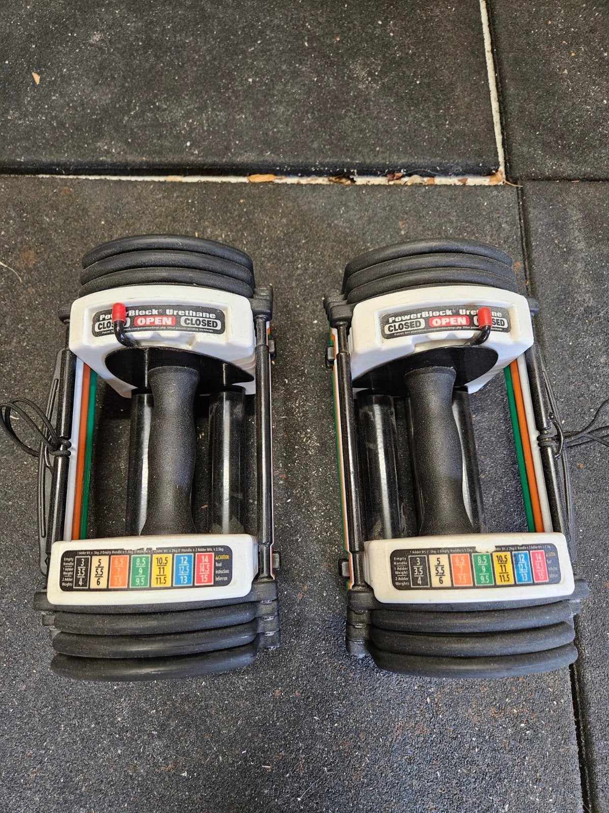 PowerBlock Verstelbare Dumbbells - Set van 2, Ophalen, Gebruikt, Benen, Dumbbell