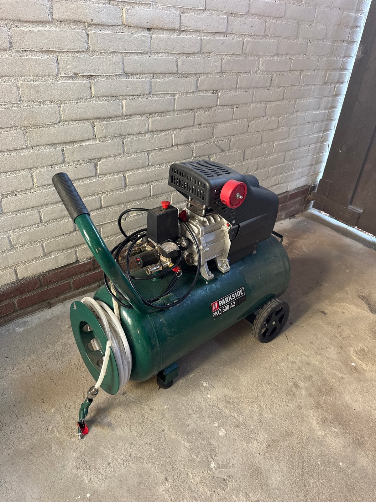 Parkside PKO 500 A2 Compressor - Zo goed als nieuw, Doe-het-zelf en Verbouw, Compressors, Ophalen, 6 tot 10 bar, Zo goed als nieuw