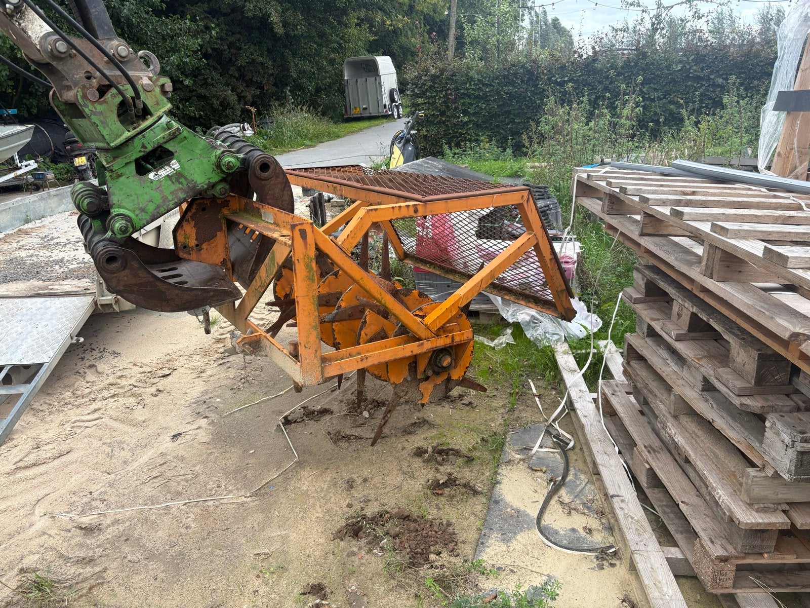 Grasland beluchter, Ophalen, Akkerbouw, Grondbewerking