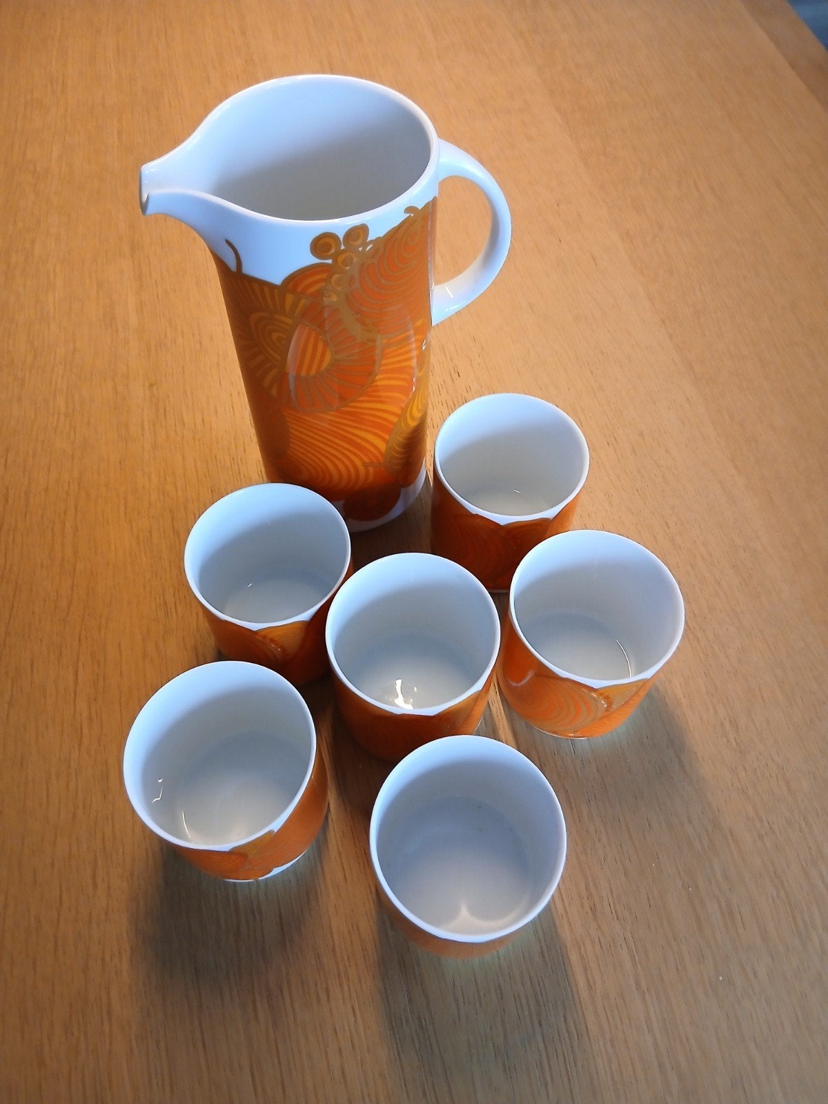 Vintage Thomas Germany Koffie/Theeservies - Oranje Design, Ophalen