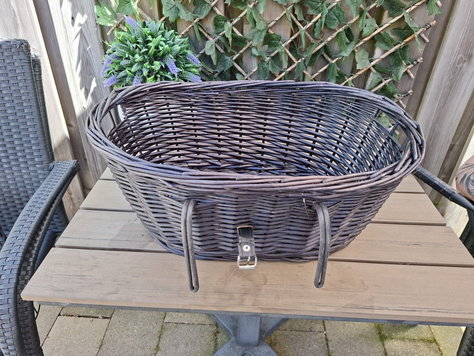 Honden fietsmand voor kleine honden, Ophalen