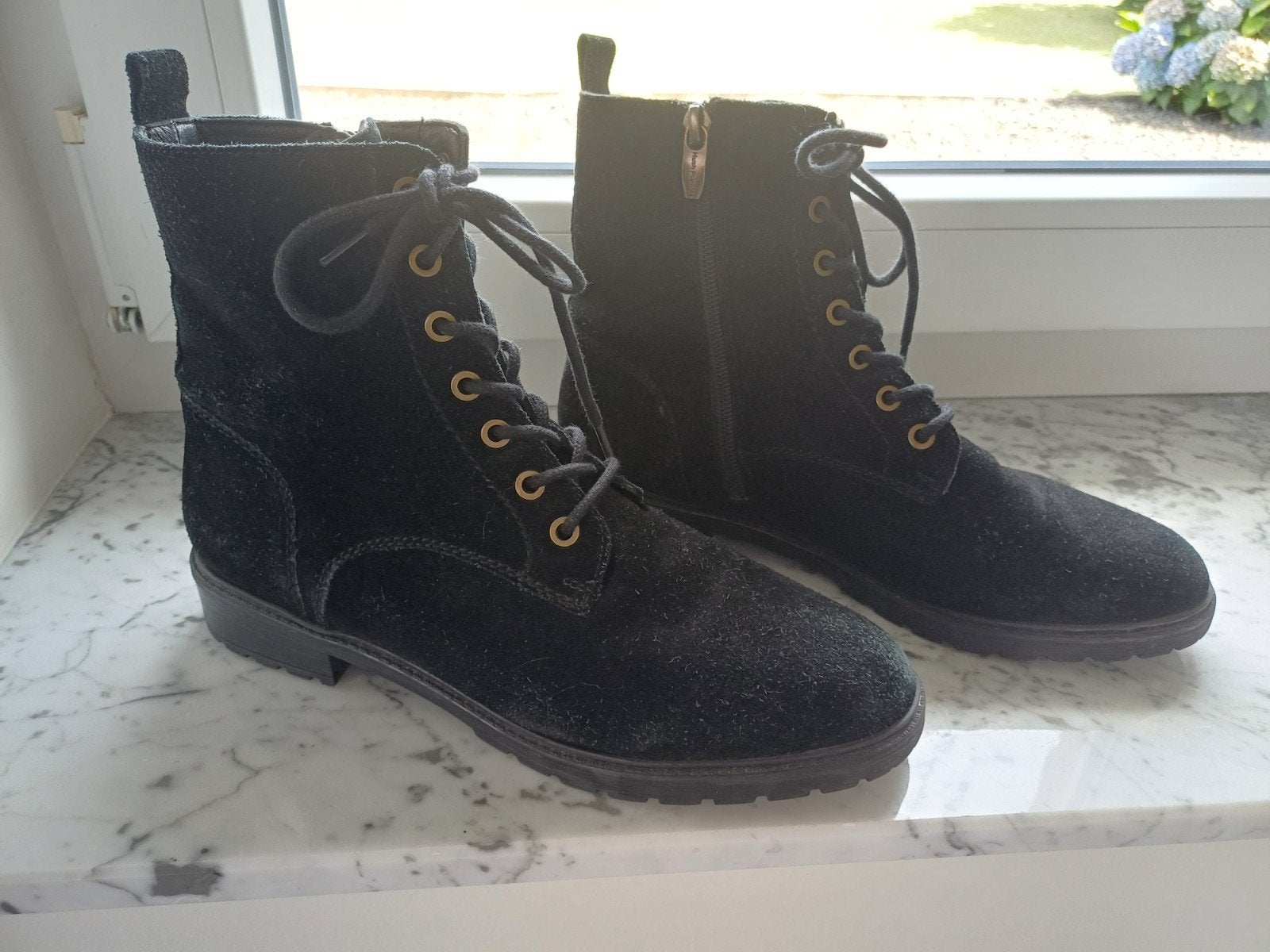 Hush Puppies laarzen maat 40, Zwart, Lage of Enkellaarzen, Ophalen of Verzenden, Zo goed als nieuw