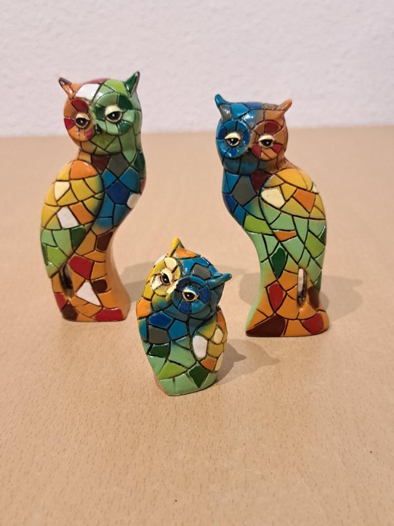 Uil uiltjes uilen Gaudi mozaïek Barcino  ??, Ophalen of Verzenden, Zo goed als nieuw, Dier