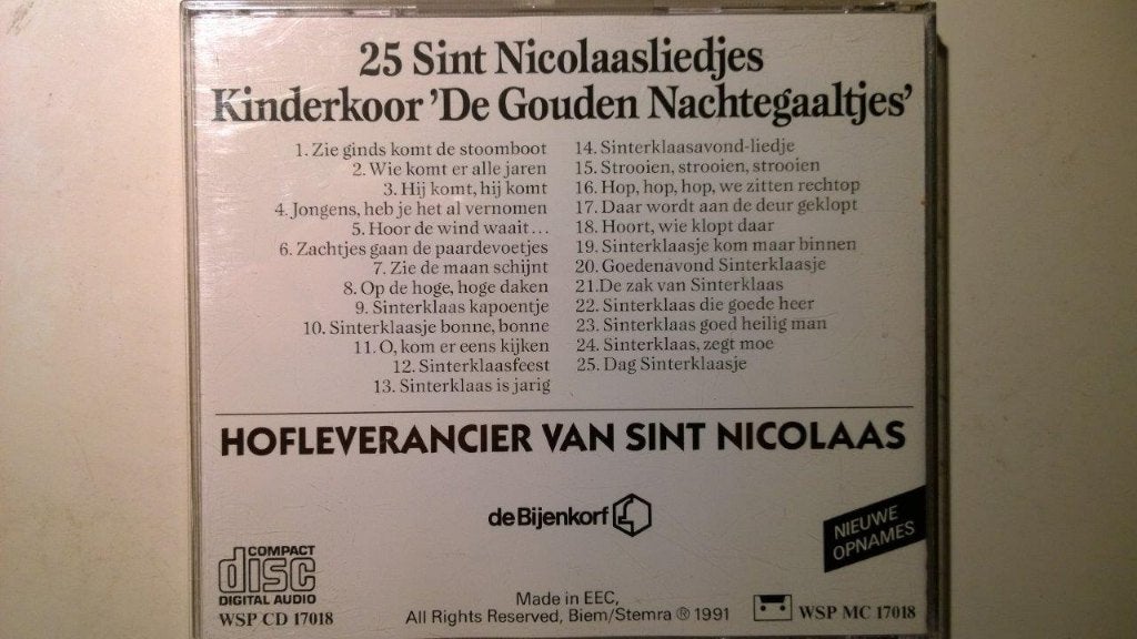 25 Sint Nikolaasliedjes, Ophalen of Verzenden, Zo goed als nieuw, Sinterklaas, Album