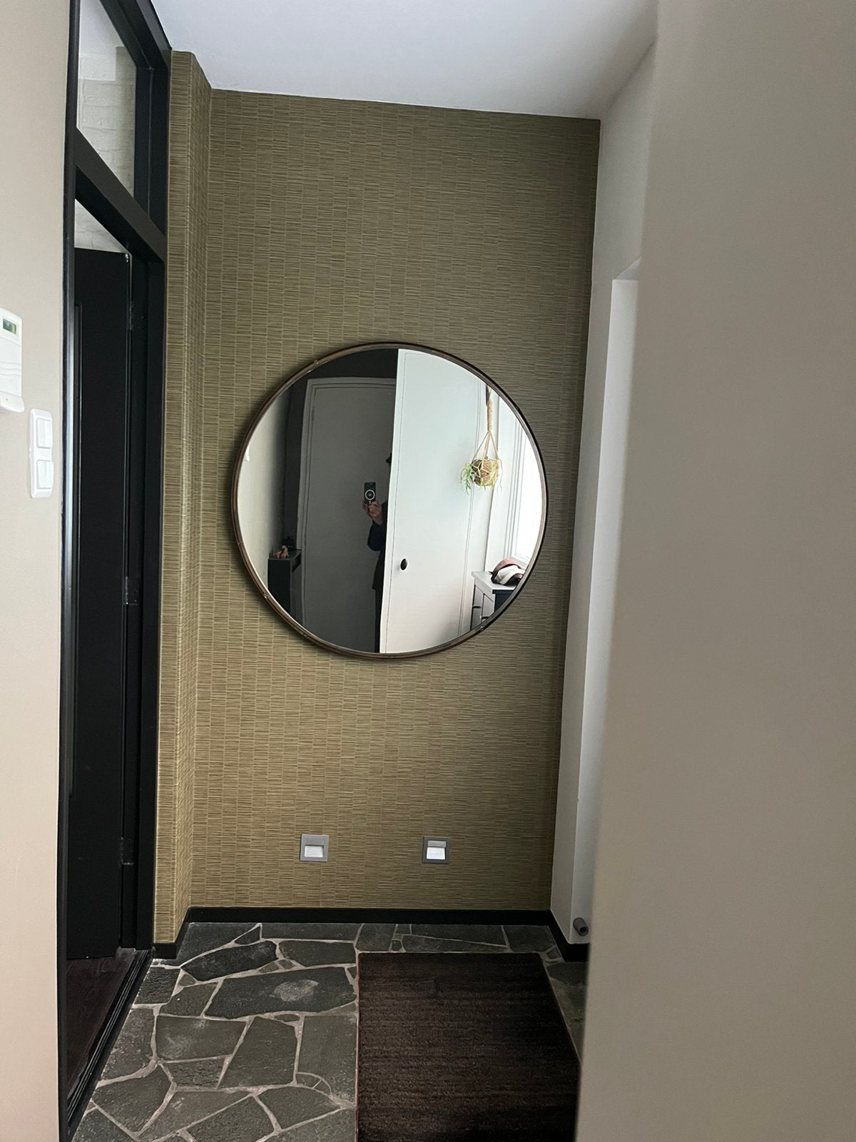 Ronde spiegel, Huis en Inrichting, Ophalen, Gebruikt, 100 tot 150 cm, Rond