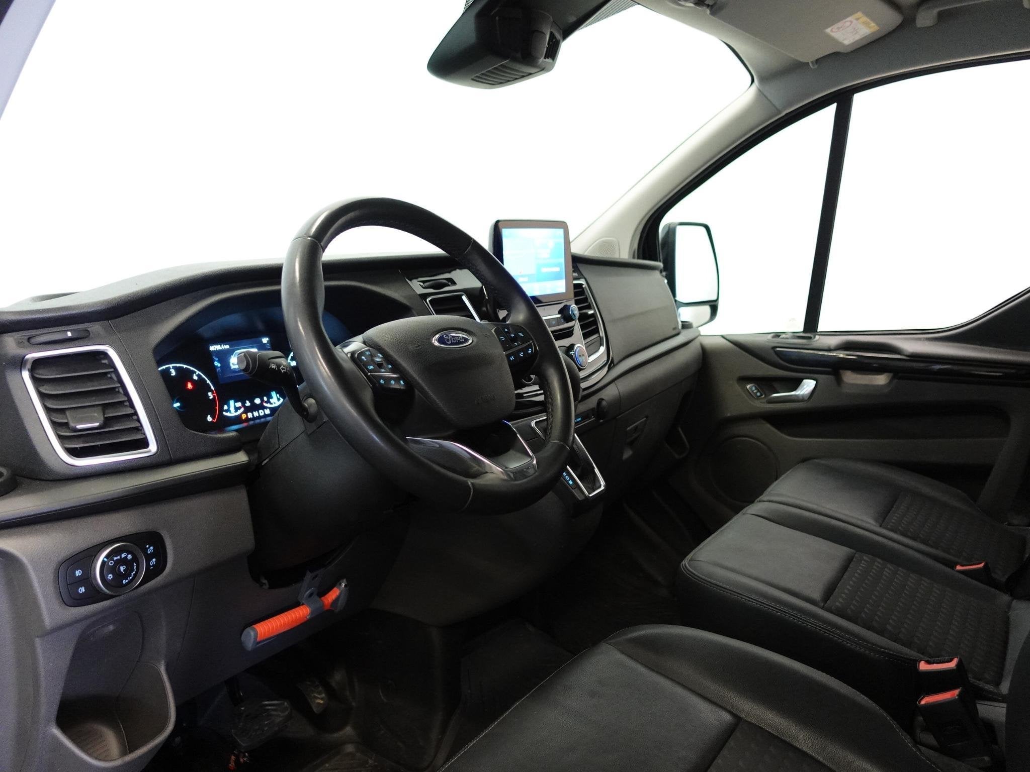 Ford Transit Custom 320 2.0 TDCI L2H1 Sport 170PK Automaat A, Euro 6, 4 cilinders, Leder en Stof, Zwart