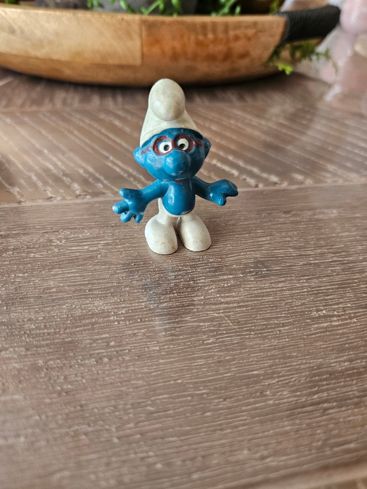 Vintage Schleich Smurf Made in Hong Kong 1969, Verzamelen, Smurfen, Ophalen of Verzenden, Gebruikt, Overige Smurfen, Poppetje, Figuurtje of Knuffel