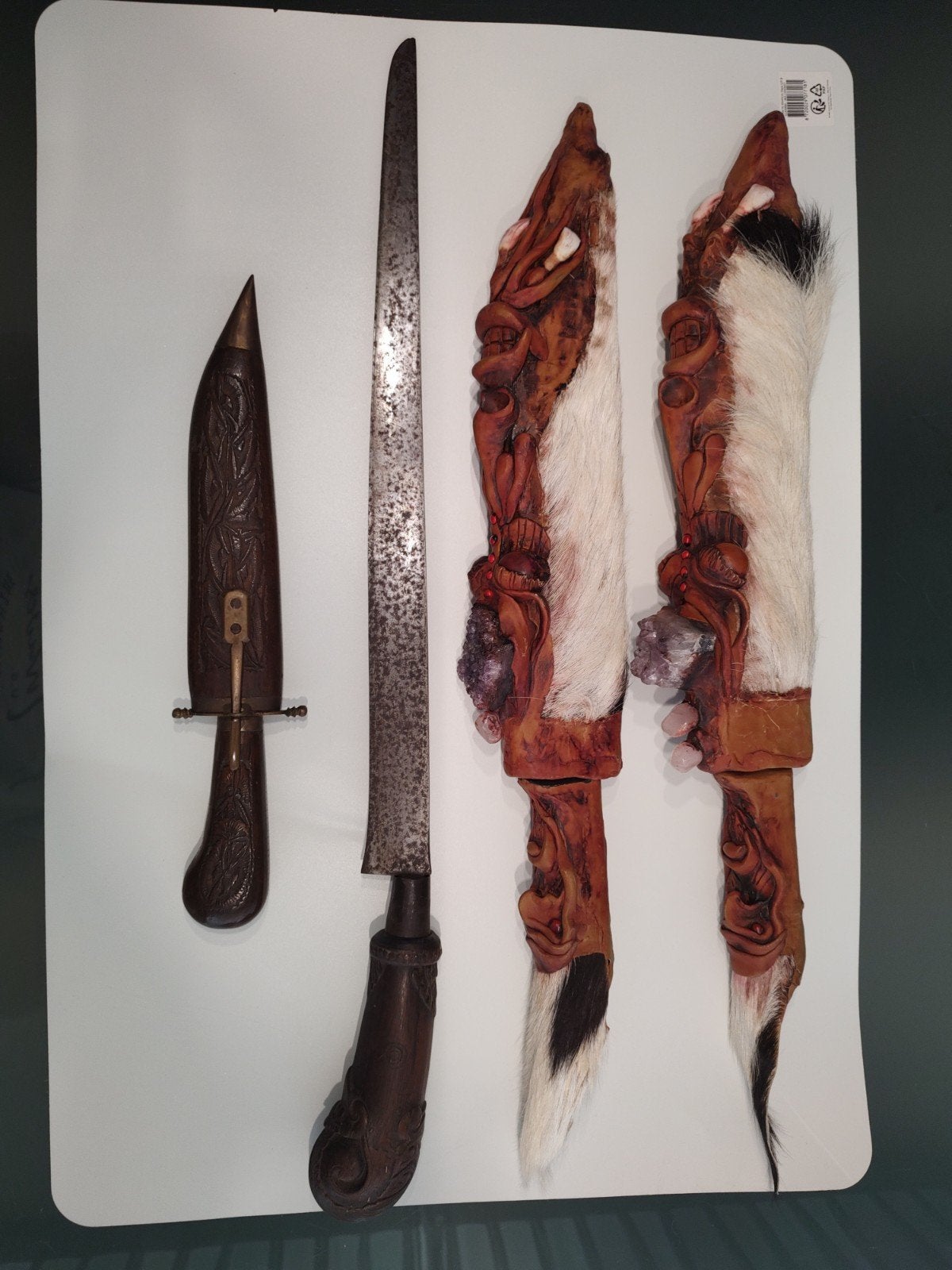 Partij VINTAGE Wereld messen/ Etnische kunst (4stuks- 18+), Ophalen of Verzenden, Handgemaakt