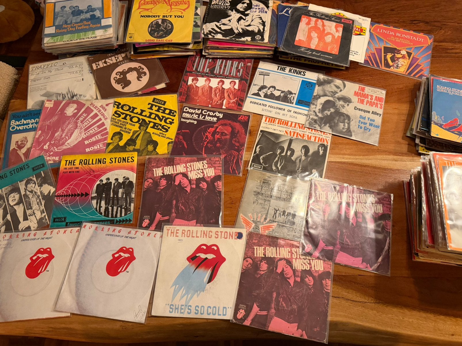 Grote collectie singles 60s veel Stones, 350 st = 350€, Ophalen of Verzenden, Gebruikt, 7 inch, Rock en Metal