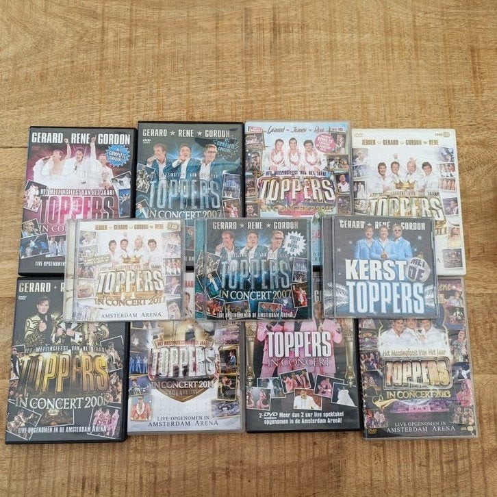 De Toppers DVD Collectie: Live Concerten en Kerst, Alle leeftijden, Ophalen of Verzenden, Gebruikt