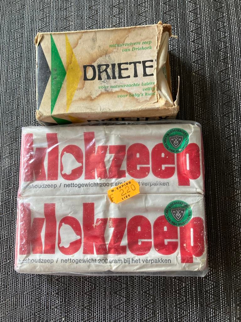 Vintage Klokzeep en drietex Zeep - Ongeopend, Ophalen of Verzenden, Overige typen