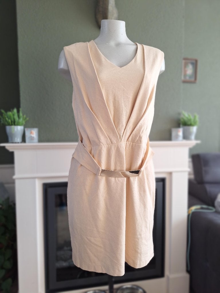 Caroline Biss pastel oranje zalm jurk 42 L gesp, Kleding | Dames, Jurken, Verzenden, Maat 42/44 (L), Oranje, Zo goed als nieuw