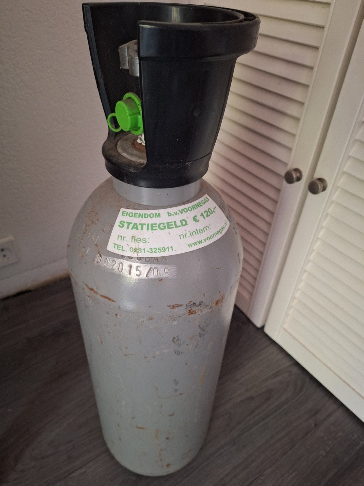 Koolzuurgasfles gevuld - VoorneGas, Ophalen