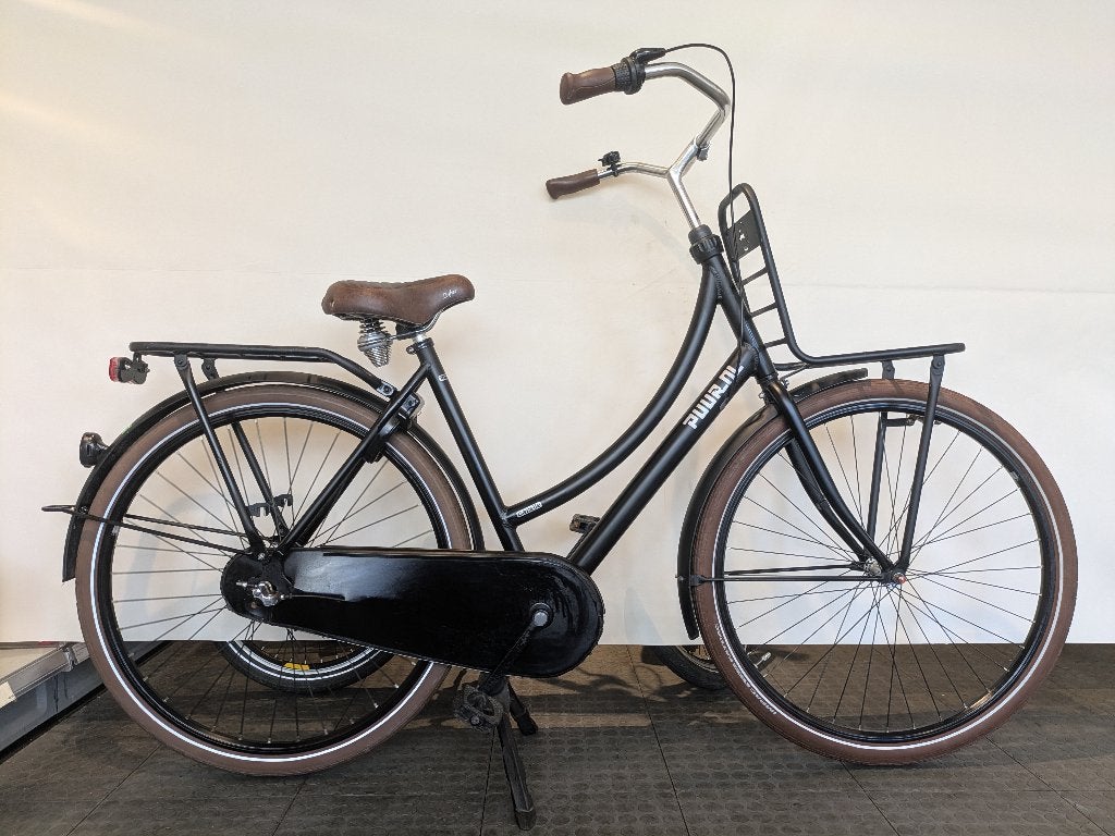 28 inch Gazelle Puur NL met 3 versnellingen en terugtraprem., Ophalen, Terugtraprem, 53 tot 56 cm, Versnellingen