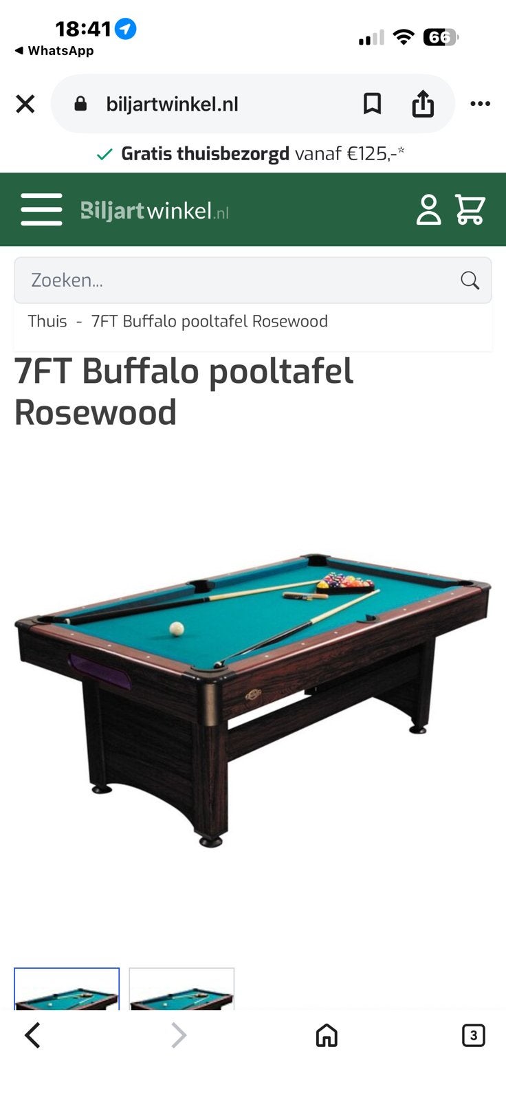 Zgan pooltafel, Ophalen of Verzenden, Zo goed als nieuw, Pooltafel
