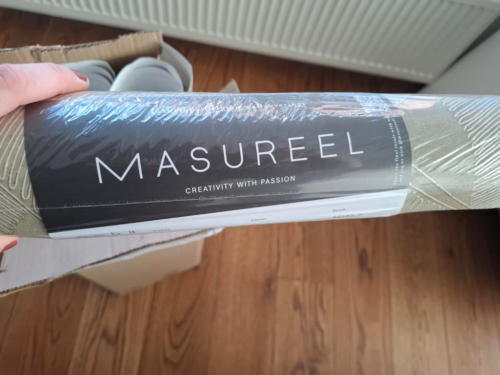 Masureel Serica Banyan 206 nw rol & vele aangebroken rollen, Ophalen of Verzenden, 10 tot 25 m²