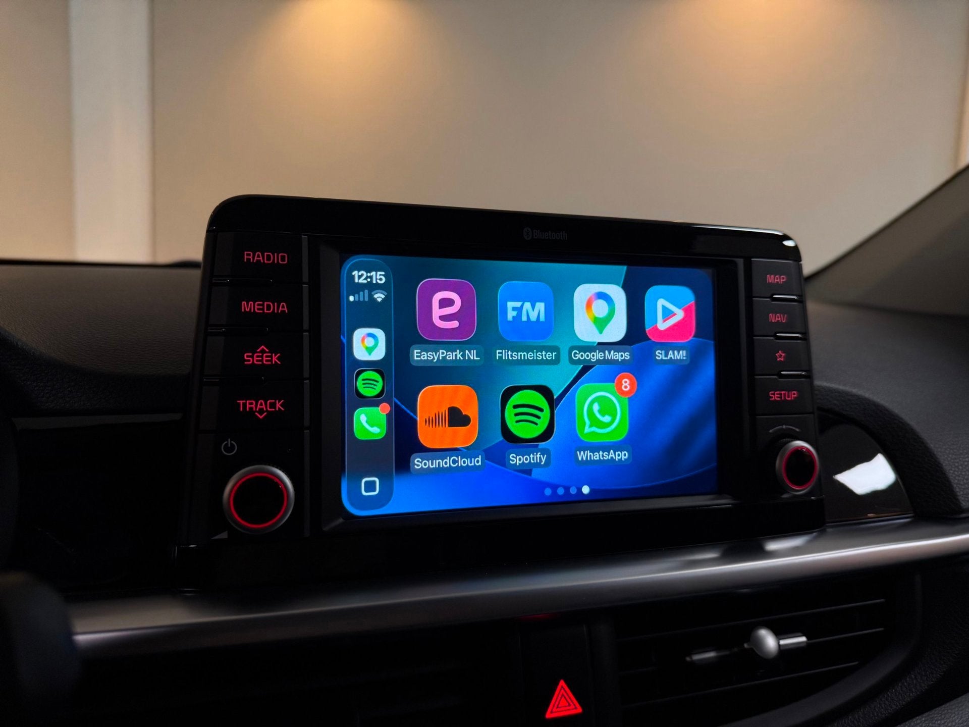 Kia Picanto 1.2 CVVT GT-Line *Carplay* Stoel/Stuurverw.|Keyl, Auto's, Voorwielaandrijving, 839 kg, Gebruikt, Euro 6