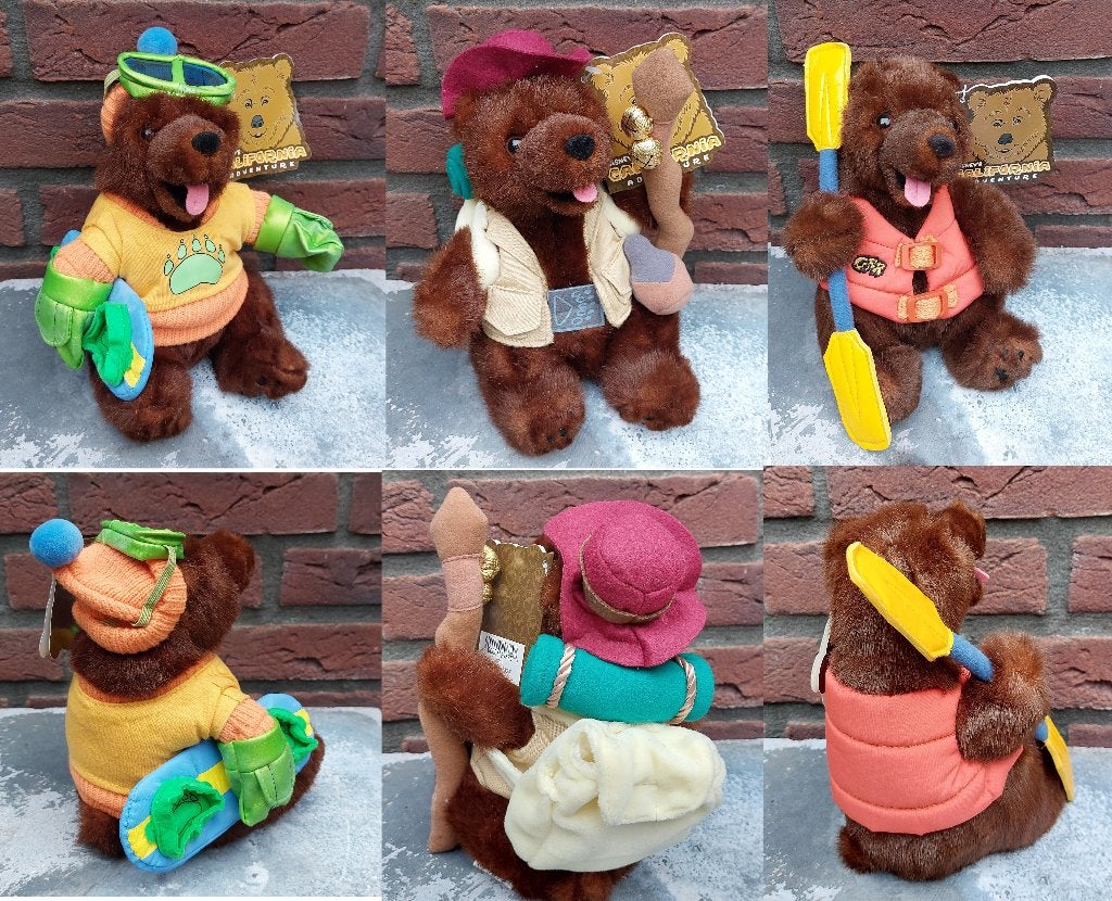 Super 3 leuke Grizzly Bear’s Disney Knuffel’s., Disney, Disney, Beer, Ophalen of Verzenden