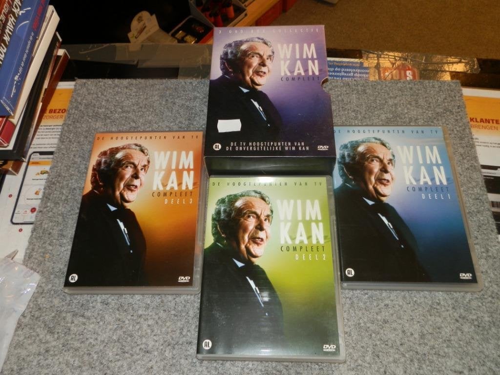 Wim Kan Compleet 3 dvd box, Cd's en Dvd's, Alle leeftijden, Ophalen of Verzenden, Zo goed als nieuw, Tv-programma of Sketches
