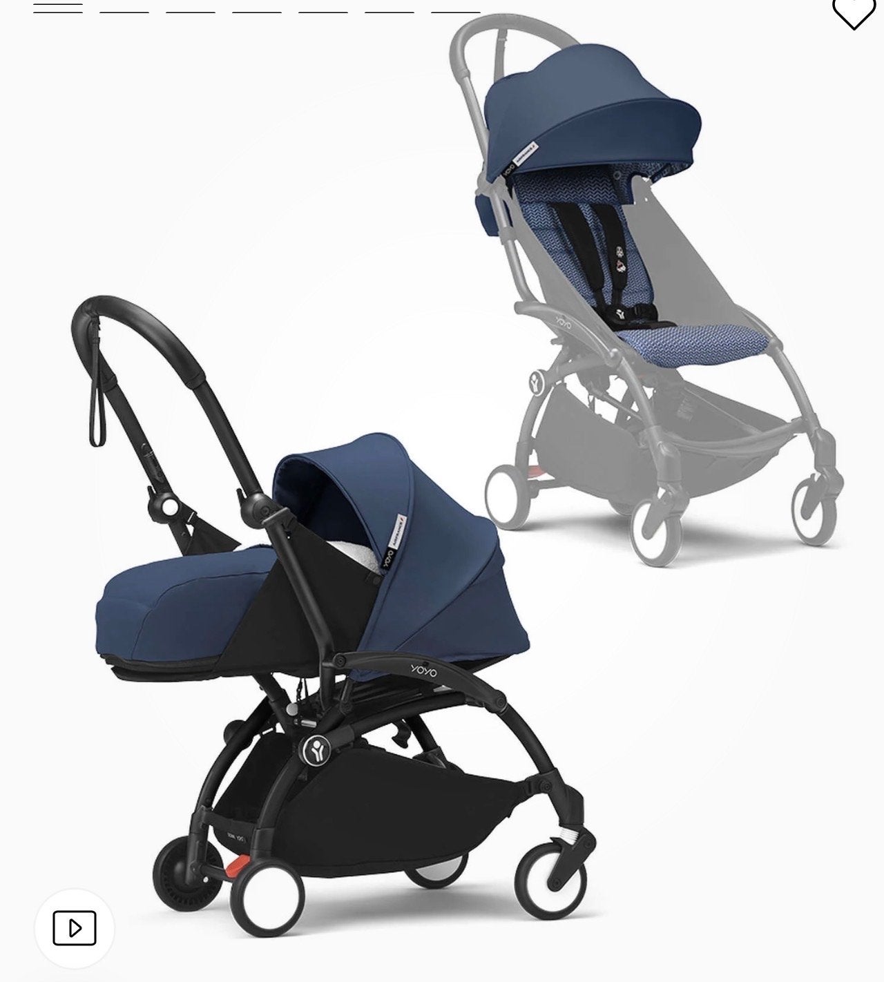 Babyzen YOYO2 kinderwagen incl newborn pack AirFrance versie, Ophalen, Gebruikt, Kinderwagen, Overige merken