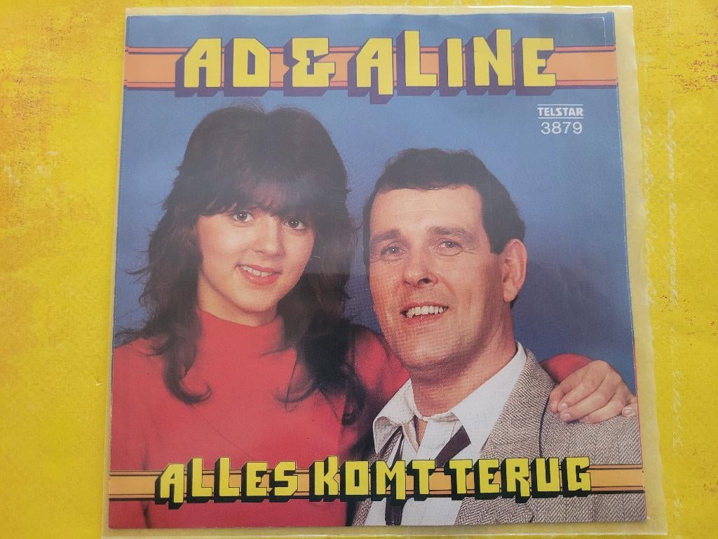 Ad en Aline - Alles komt terug, Cd's en Dvd's, Vinyl | Nederlandstalig, Ophalen, Zo goed als nieuw, Overige formaten, Levenslied of Smartlap