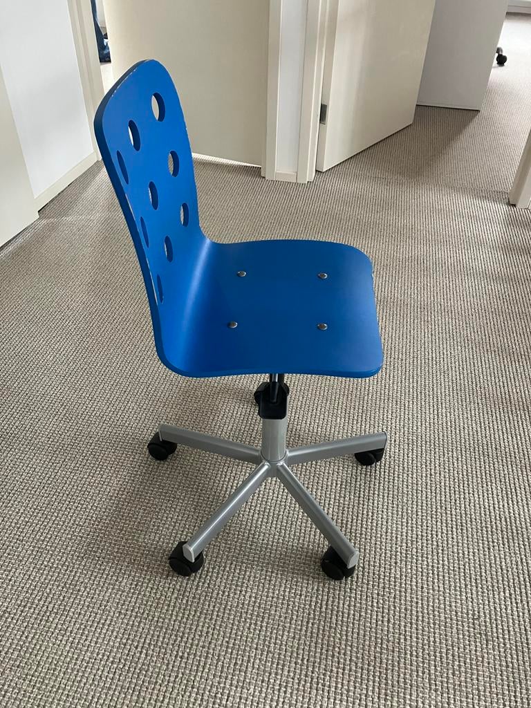 Blauwe IKEA kinder bureaustoel, Ophalen, Gebruikt, Stoel(en)