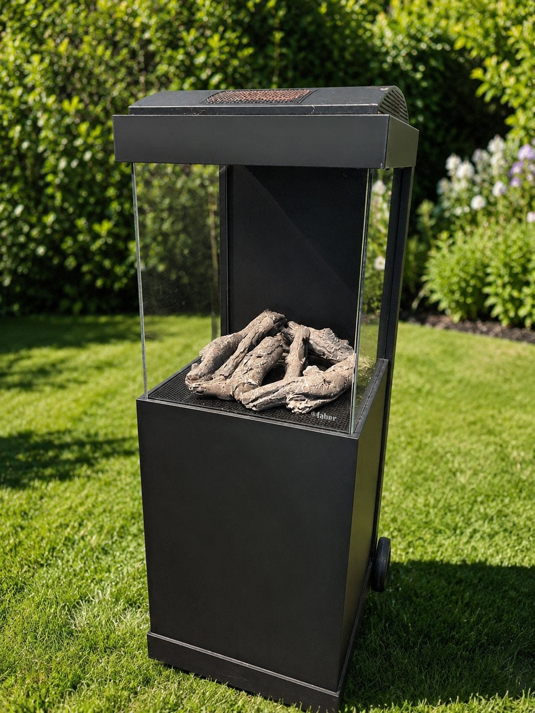 Weber gaskachel - Zo goed als nieuw, Ophalen, Zo goed als nieuw, Vrijstaande haard, Gashaard